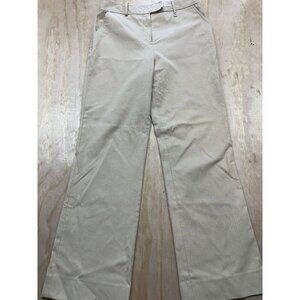 St. John Sport Pants Sz 8 Tan Ribbed Straight Leg Trouser Women’s Career Classic